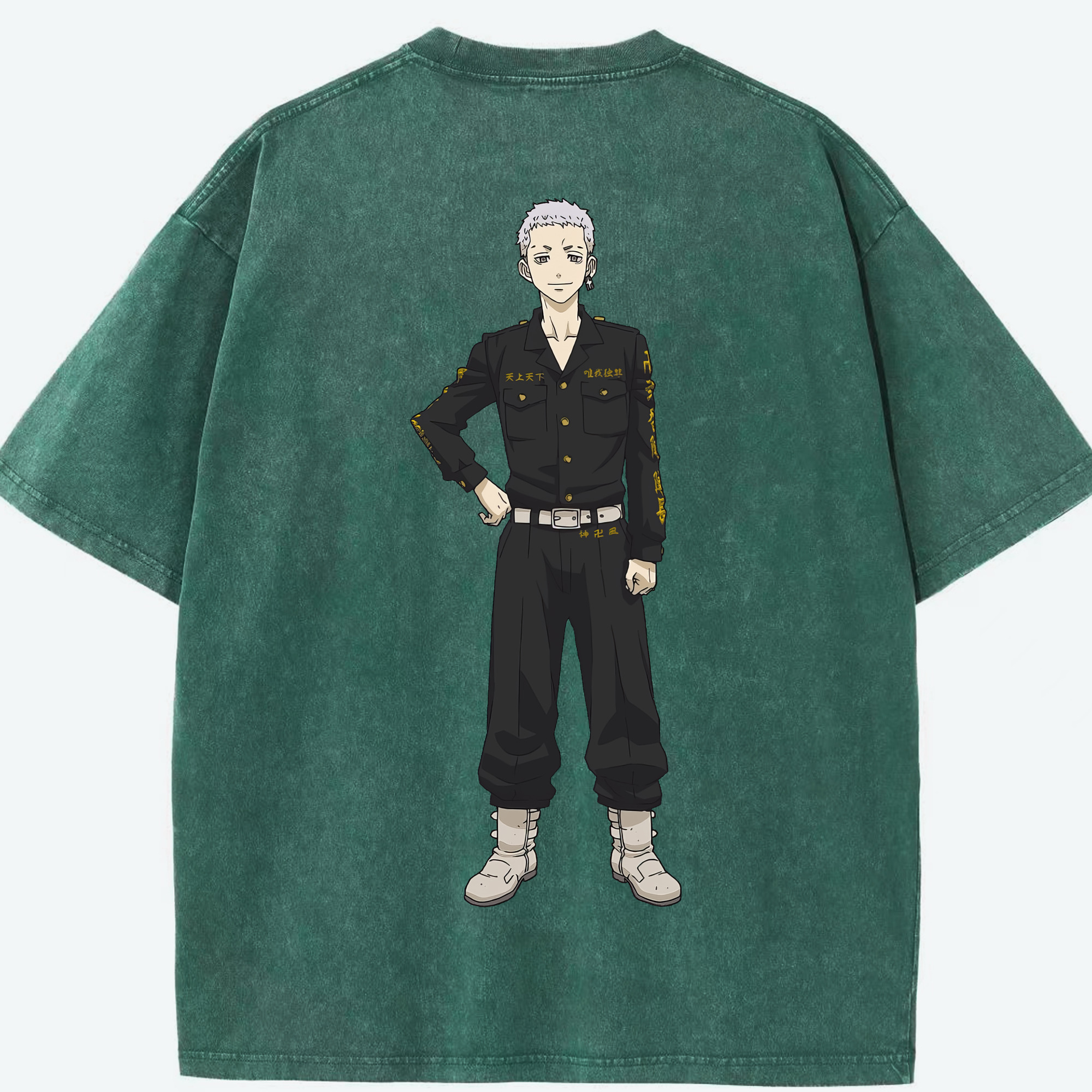 （画像用） 東京リベンジャーズ Tokyo Revengers 綿100% ヴィンテージ風 半袖Tシャツ（背面プリント）